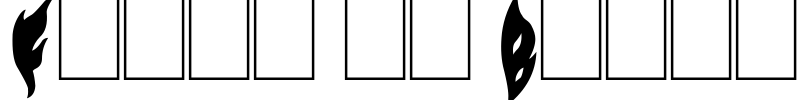 Flame on Black Font Image