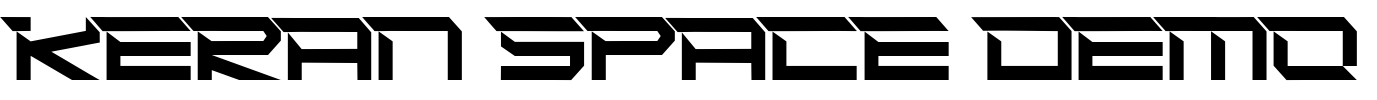 Keran Space Demo Font Image