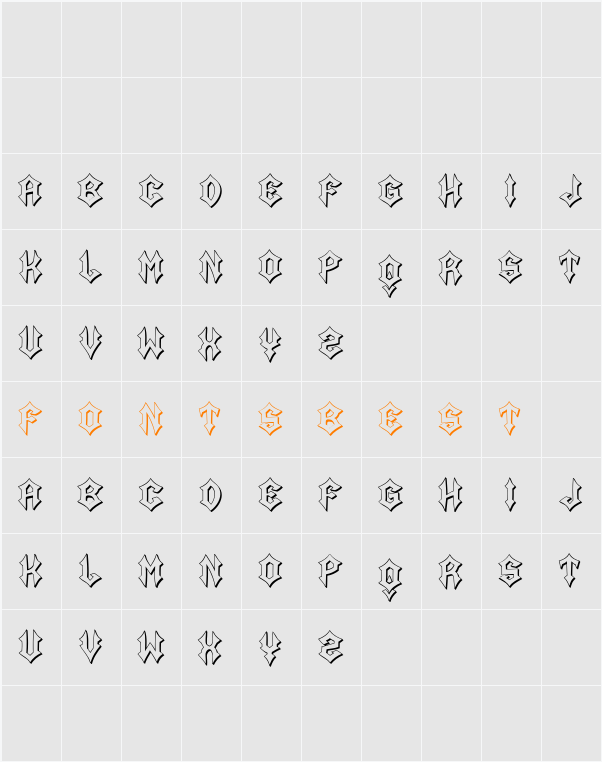 Abanyaro Character Map