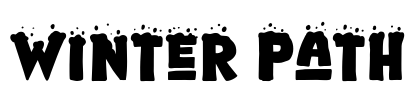Winter Path Font Image
