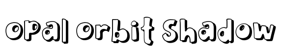 Opal Orbit Shadow Font Image