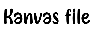 Kanvas file Font Image