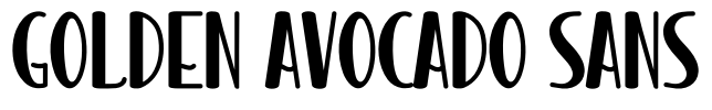 Golden Avocado Sans Font Image