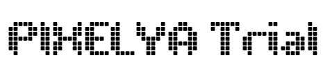 PIXELYA Trial Font Image