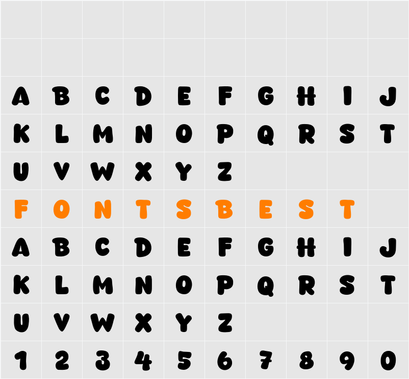 Softizen Character Map