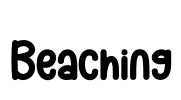 Beaching Font Image