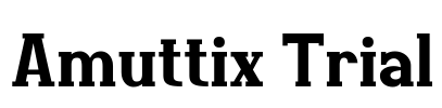 Amuttix Trial Font Image