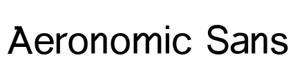 Aeronomic Sans