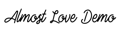 Almost Love Demo Font Image