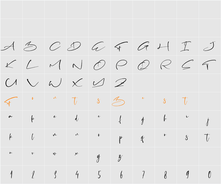 Almatter Hustle Character Map