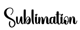 Sublimation Font Image
