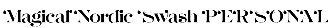Magical Nordic Swash PERSONAL Font Image