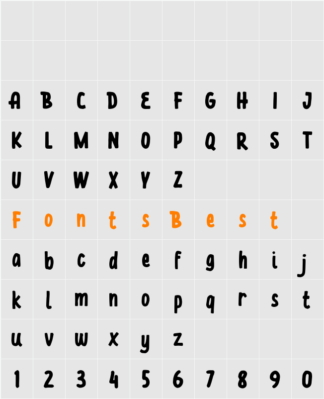 Baloba Free Trial Character Map