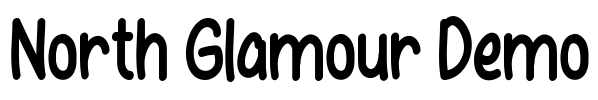 North Glamour Demo Font Image