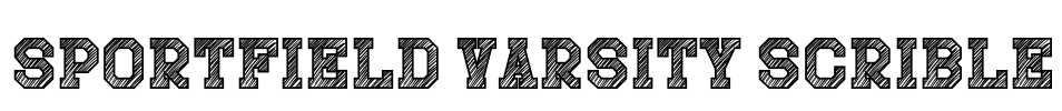 Sportfield Varsity Scrible Font Image