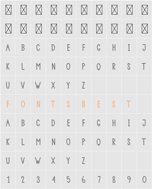 Star Out Character Map