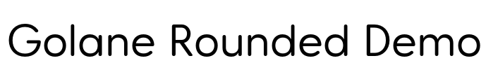 Golane Rounded Demo Font Image