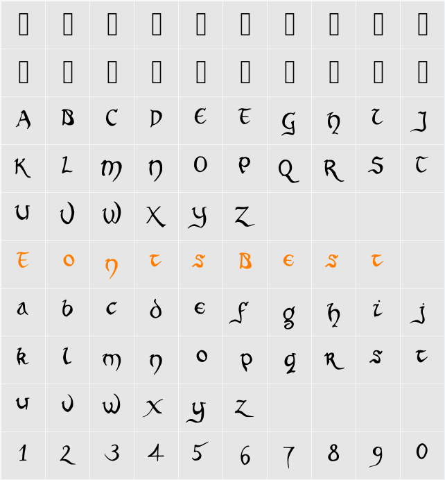 Leadword Character Map