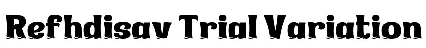 Refhdisav Trial Variation Font Image