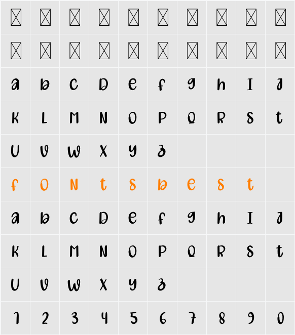Simple Creative Character Map