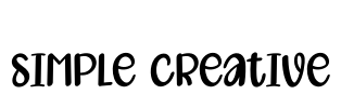 Simple Creative Font Image