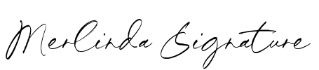 Merlinda Signature Font Image