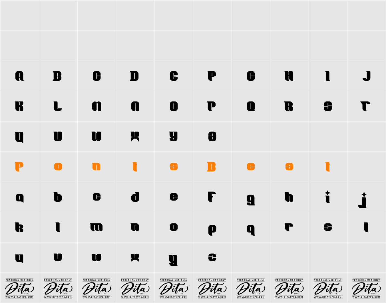 Big Core Personal Use Character Map
