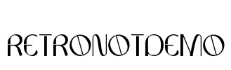 RetronotDemo Font Image