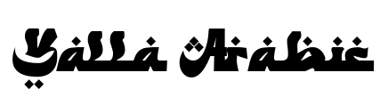 Yalla Arabic Font Image
