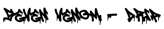 Seven Venom - Drip Font Image