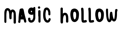Magic Hollow Font Image
