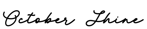 October Shine Font Image