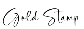 Gold Stamp Font Image