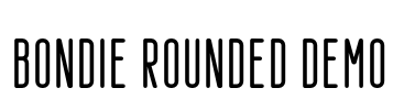 Bondie Rounded Demo Font Image