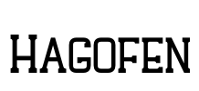 Hagofen Font Image