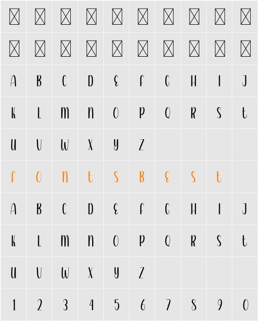 Graphick Character Map