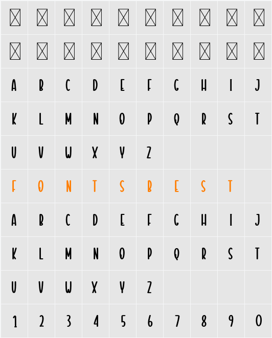 Change Seasons Character Map