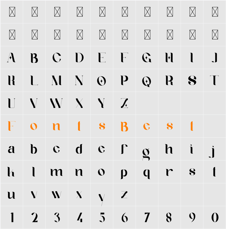 Geyster Character Map