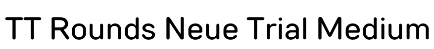 TT Rounds Neue Trial Medium Font Image