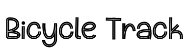 Bicycle Track Font Image