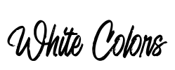 White Colors Font Image