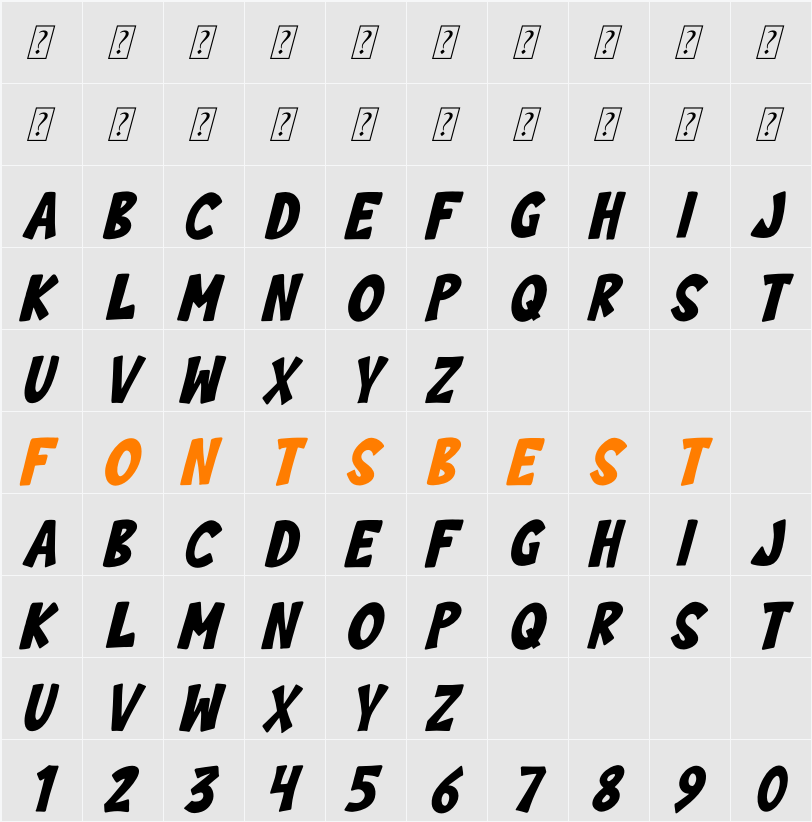 Cilok There Character Map