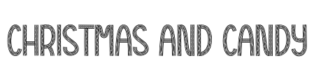Christmas And Candy Font Image