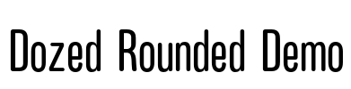 Dozed Rounded Demo Font Image