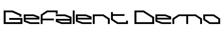 Gefalent Demo Font Image