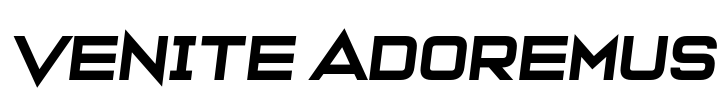 Venite Adoremus Font Image