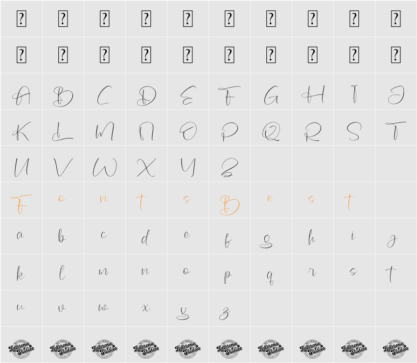 Roland Sidney DEMO VERSION Character Map