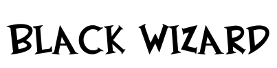 Black Wizard Font Image