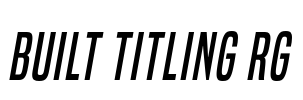 Built Titling Rg Font Image