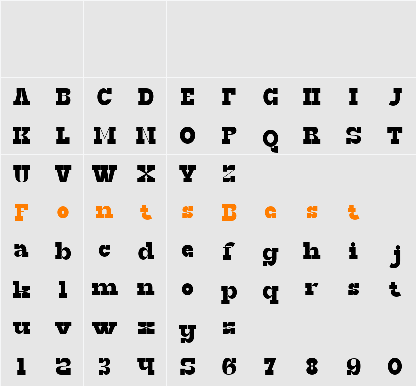 Gosmic Inkwell Character Map